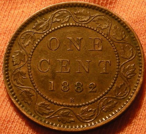 1882-H-Large-Cent-With-Obverse-Doubling-Or-Repunch